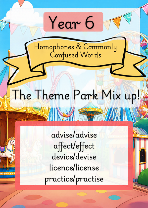 Year 6 Homophones & Commonly Confused Words | KS2 Spelling Activity Pack