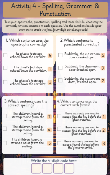 Free Halloween English Activity Pack | Years 5 & 6 | KS2 – Good Day English